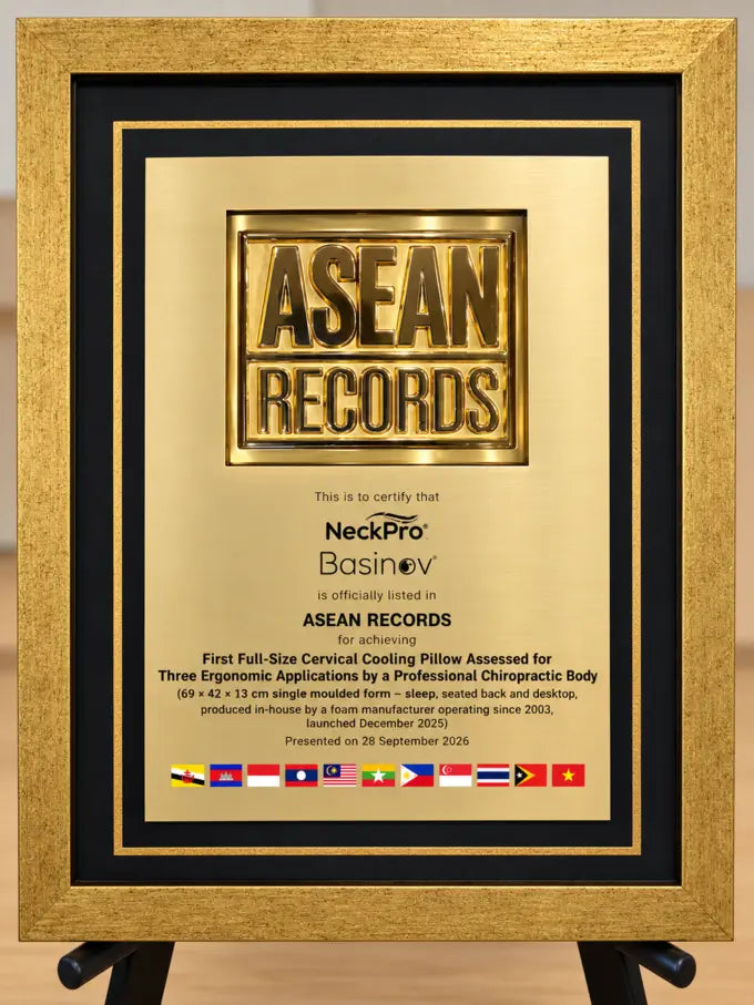ASEAN Records certificate for NeckPro Basinov