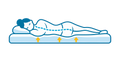 Side sleeper with balanced full-body support